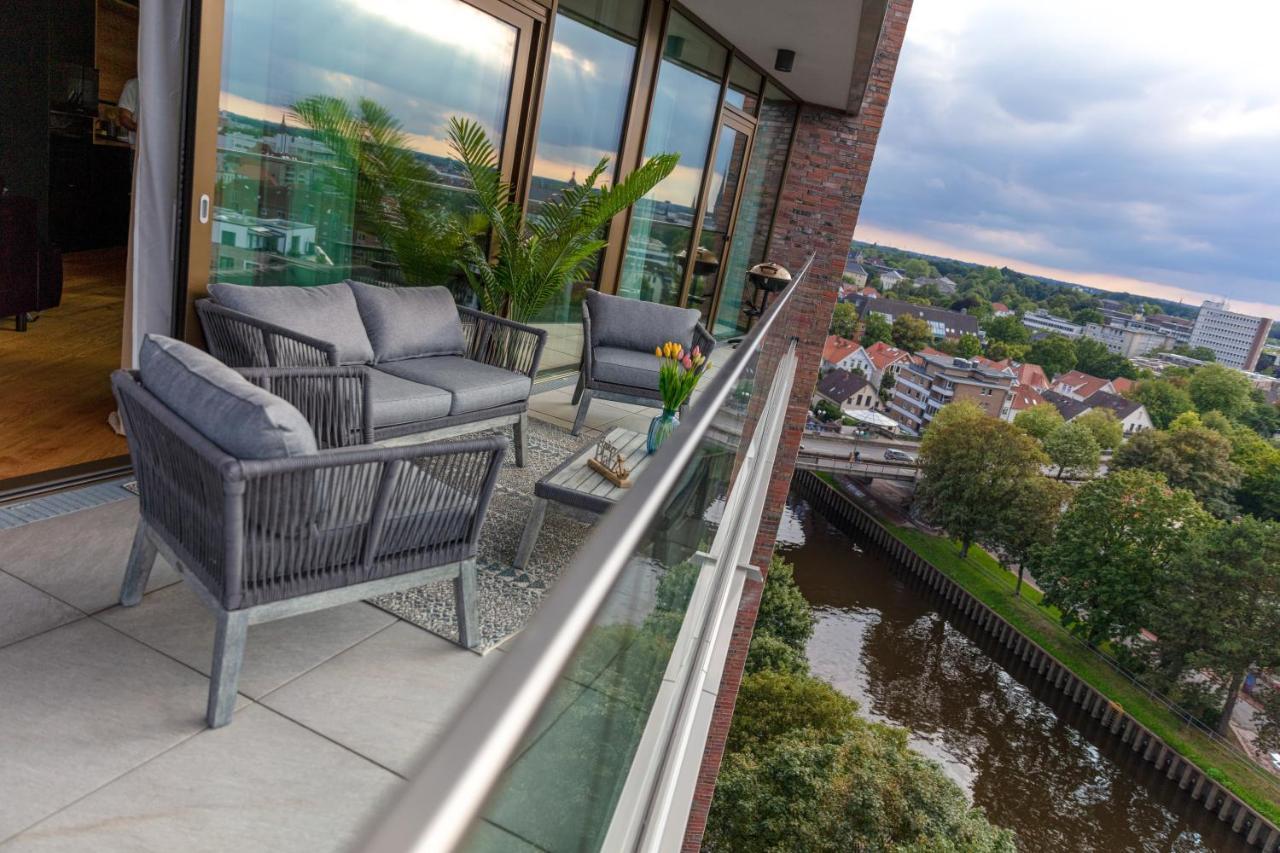 Cabana - Theview - Terrasse - Waterfront - Kostenloser Parkplatz - Wifi Oldenburg Exterior photo