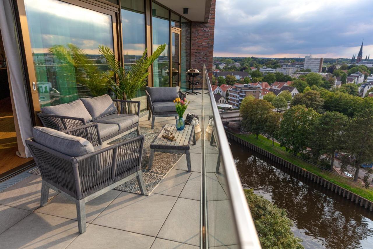 Cabana - Theview - Terrasse - Waterfront - Kostenloser Parkplatz - Wifi Oldenburg Exterior photo